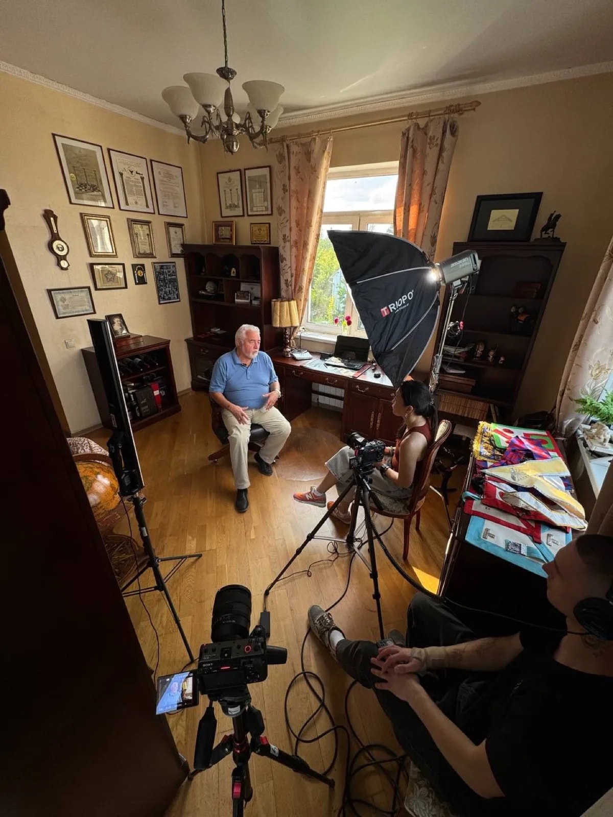 Подготовка к съёмке серии документального сериала