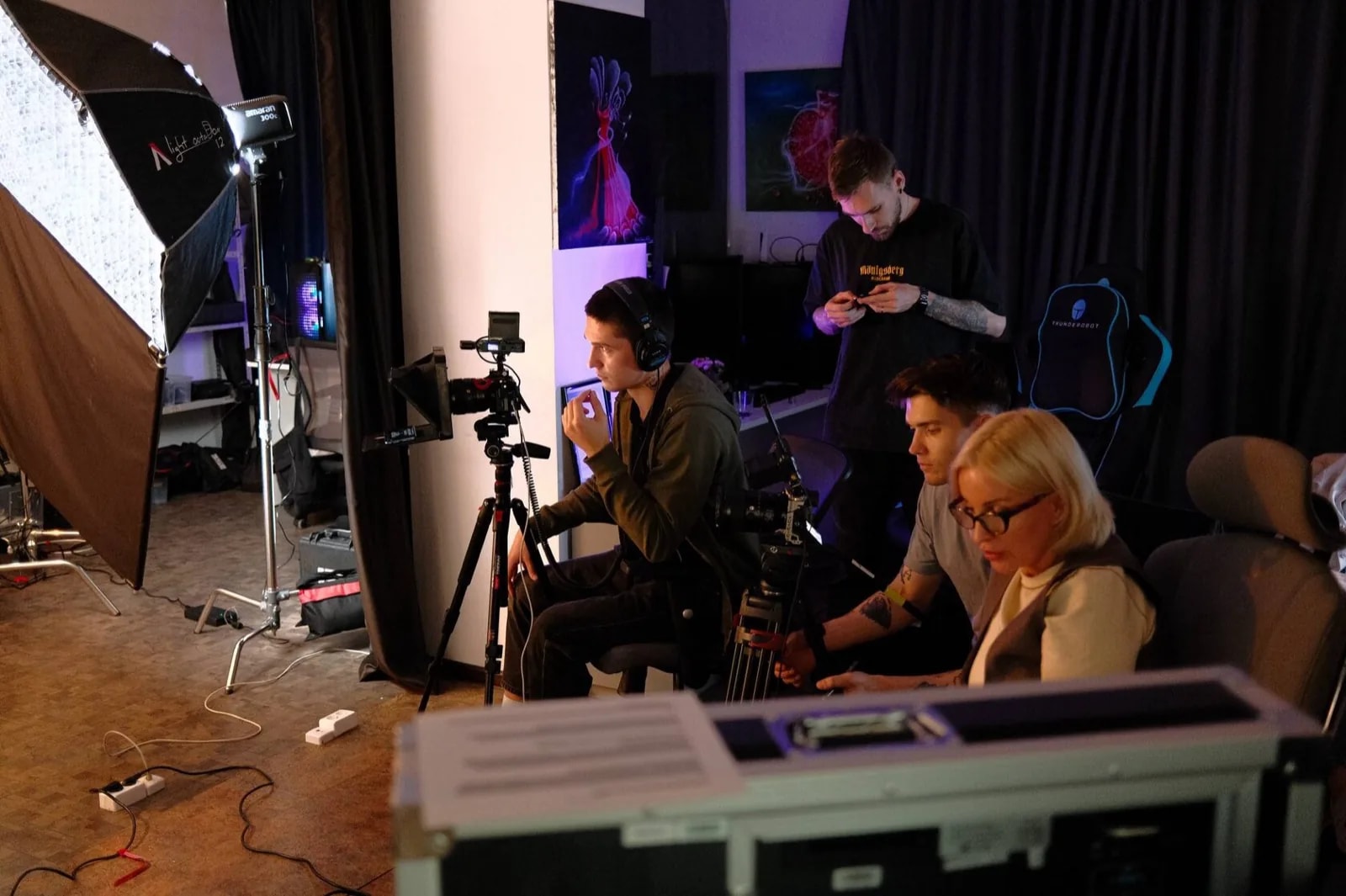 Многокамерная съёмка интервью эксперта