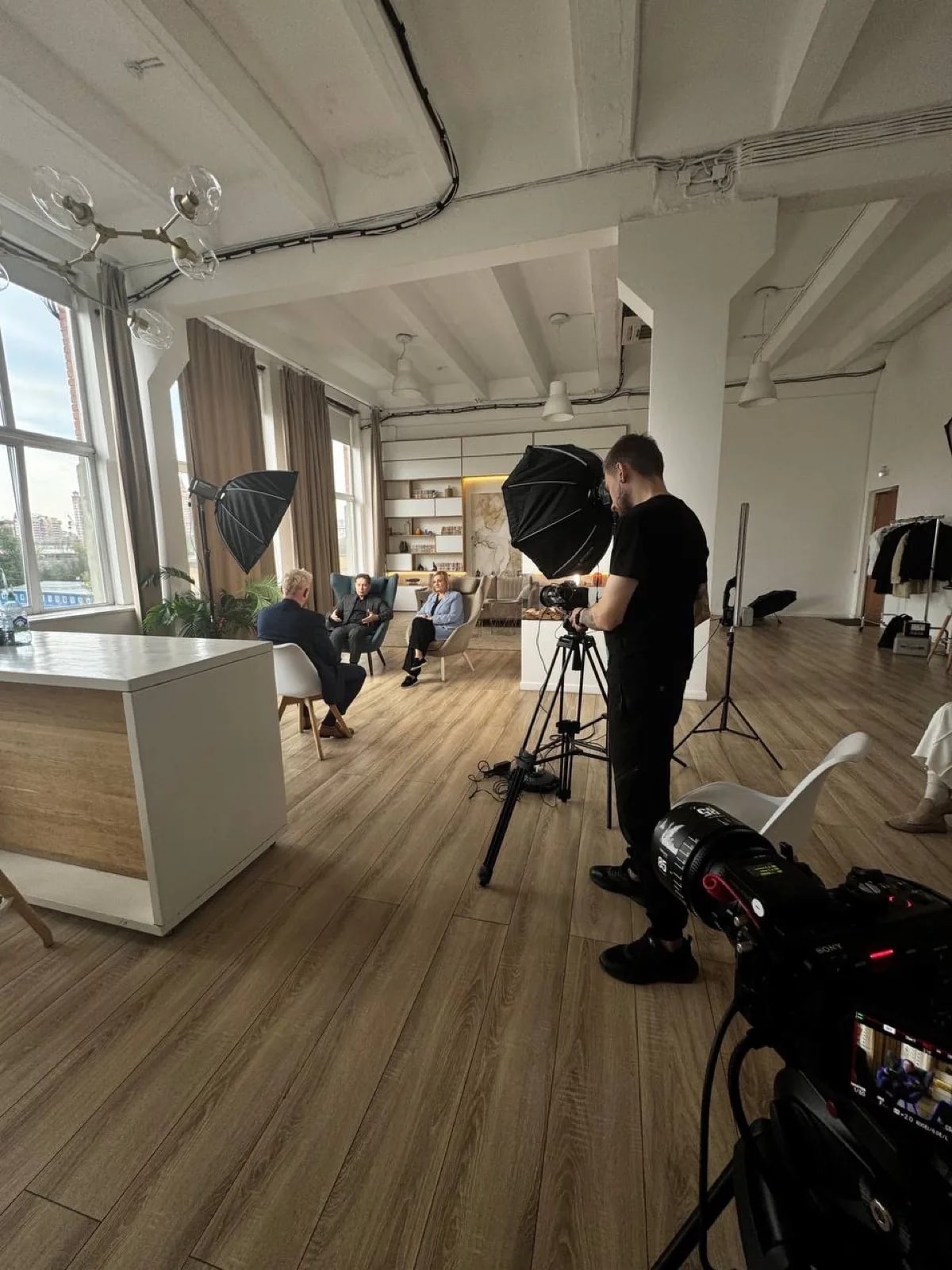 Репетиция сцены перед дублем