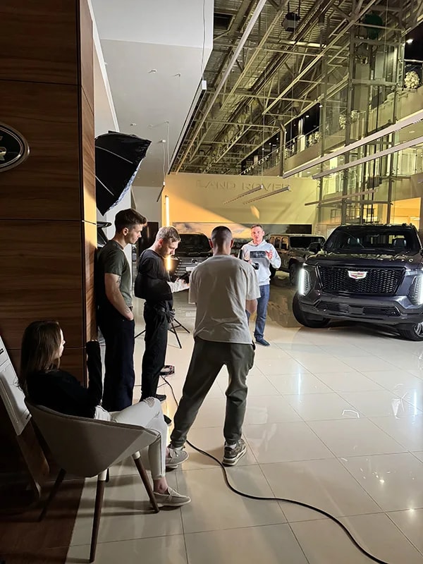 Закулисье съёмки короткого вертикального ролика для соцсетей